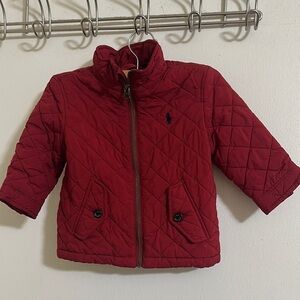 EUC Ralph Lauren Red Quilted Puffer Jacket 18 Month